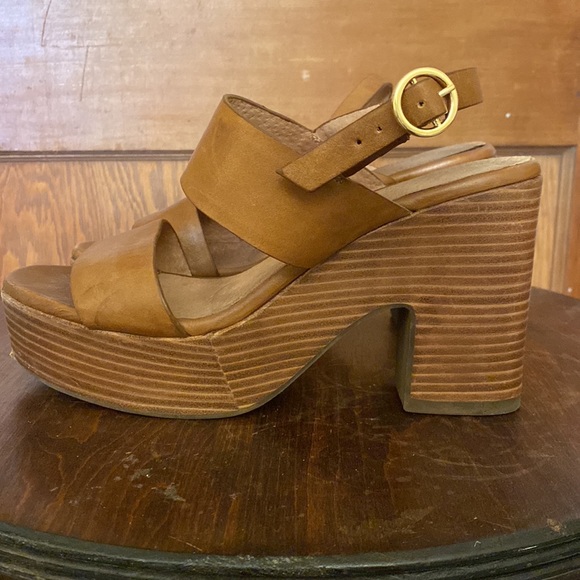 Seychelles Genuine Leather Wedge Sandals - Picture 4 of 4